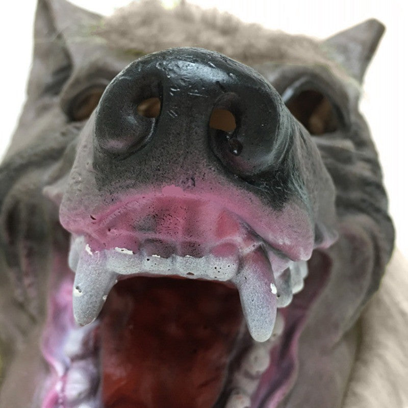 Halloween Creepy Wolf Cosplay Wolf Mask Werewolf Claws Set Gloves Terror Devil Fancy Headdress Performance Props Party Dress Up