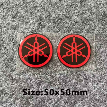 Para adesivo de motocicleta Yamaha 3D, decalque de logotipo de emblema