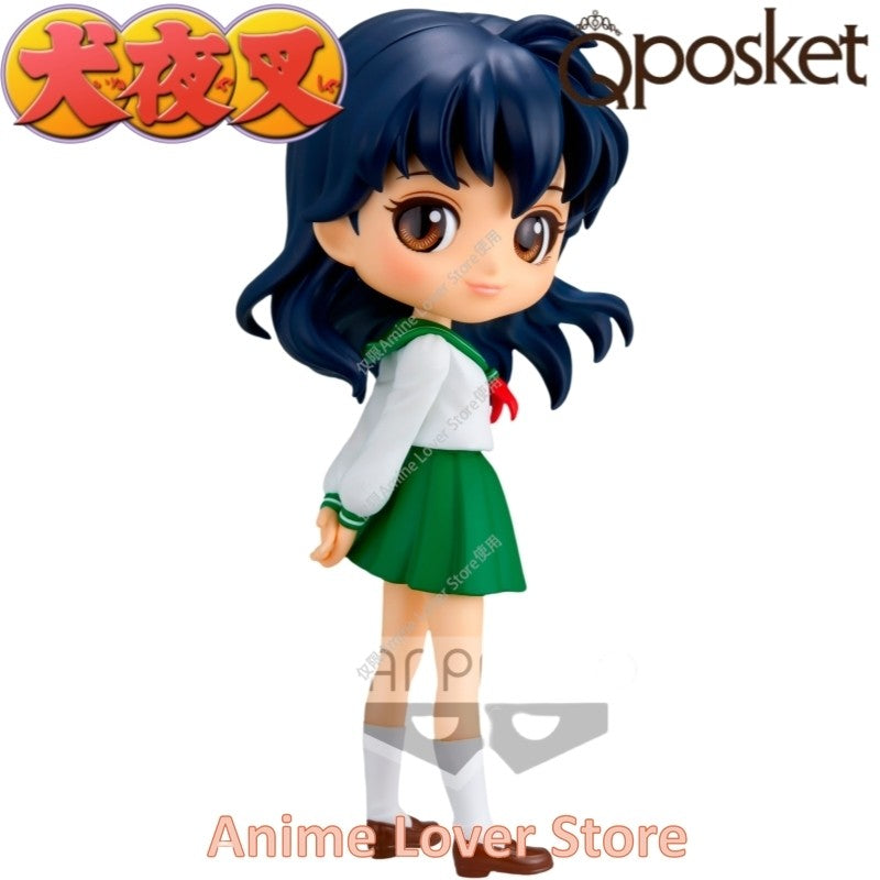 Em estoque Bandai Banpresto Original Q Posket Inuyasha Sesshoumaru Higurashi Kagome Miroku shippou Anime Figure Brinquedos presente