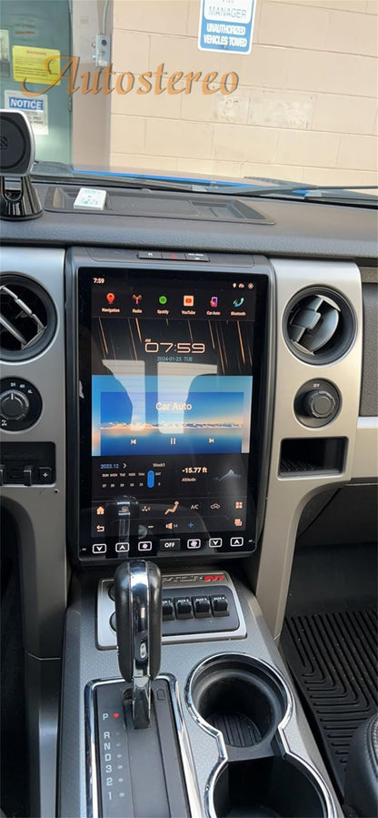 14,4 polegadas Android 13 128GB Para Ford F150 Raptor 2009-2014 Tesla Style Car GPS Navigation Multimedia Player Rádio Leitor de Fita Multimídia