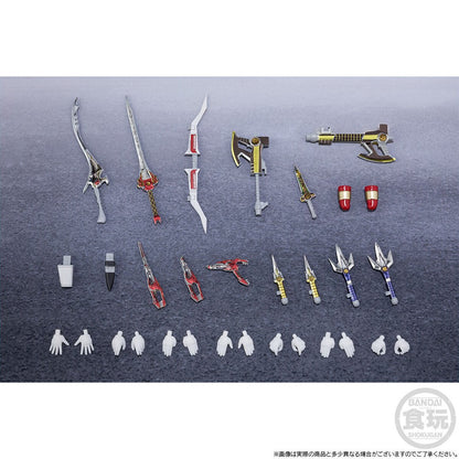 Em Estoque Bandai Original Shodo Super Kyouryuu Sentai Zyuranger Power Rangers Colecionáveis Bonecos de Ação Modelo de Brinquedo