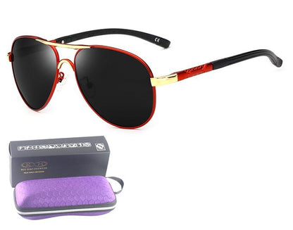 Outdoor Driving Sunglasses Mens Fashion Pilot Polarized Sun Glasses Men Women Polycarbonate Lenses 0945