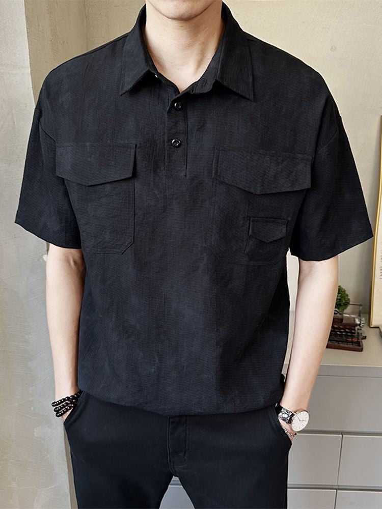2025 High-end New Short-sleeved Men's Shirt Summer Fashion Trendy Brand Half-sleeved Thin Loose Casual Trend