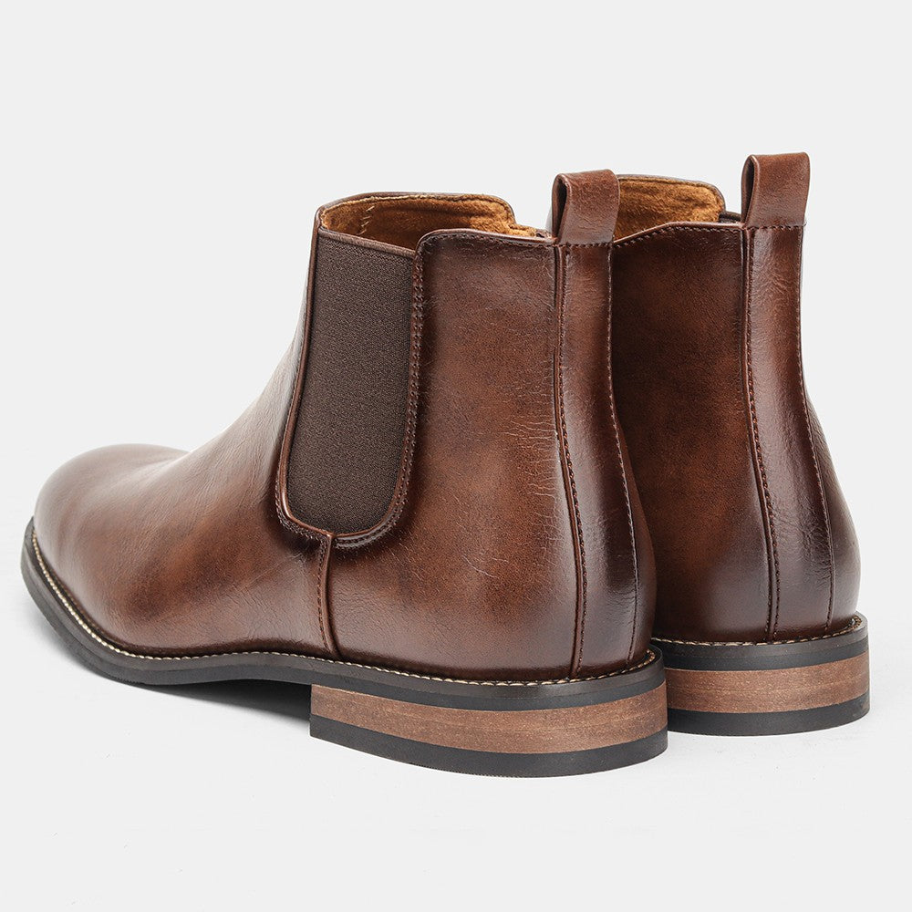 2025 New Chelsea Men Boots Fashion Brand Comfortable Leather Boots
