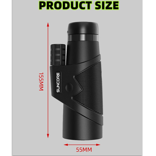 12X42Durable High-Value Zoom Adult Monocular Telescope High Power,BAK4 Prism,Suitable for Birdwatching,Hiking,Traveling