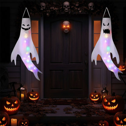 Halloween Decoration, Ghost Wind Tunnel Ghost Pendant, Halloween Party Venue DIY Decorations, Home Scary Ghost Festival Hanging