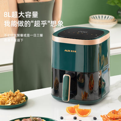 220V Home Air Fryer Multifunctional Intelligent One-Piece Electric Grilling Oven No Oil