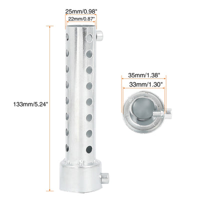 UXCELL Universal Motorcycle Exhaust DB Killer 35mm 42mm 45mm 48mm 60mm OD Muffler Baffle Insert Silver