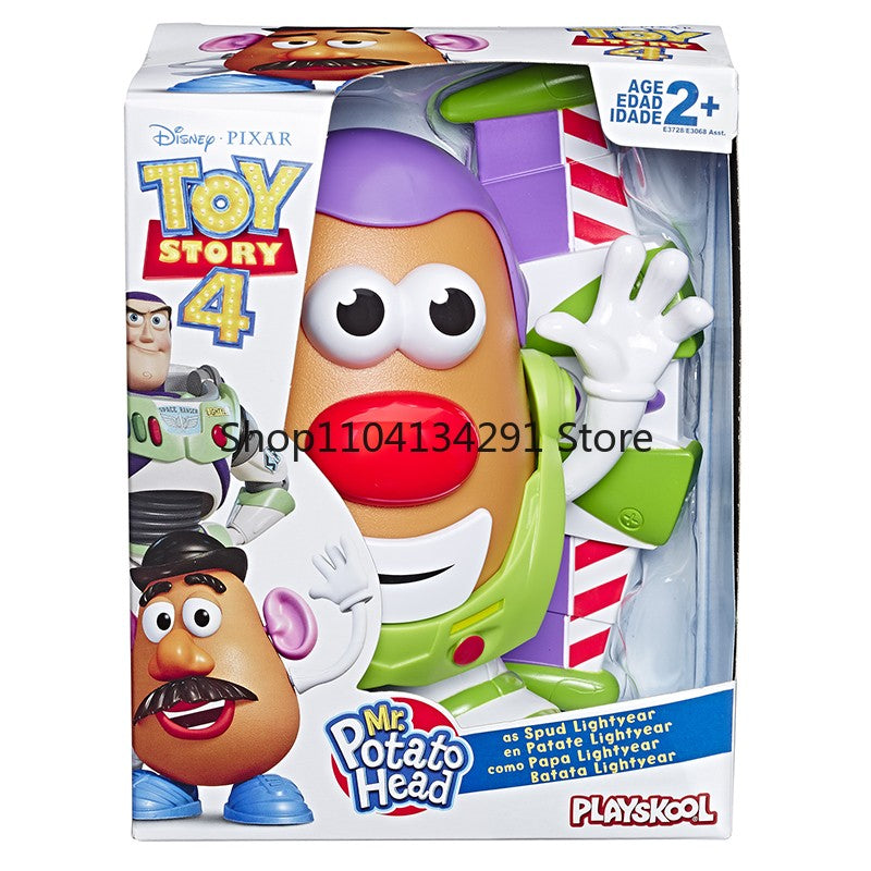 Coleção Original Disney Toy Story 4 Mr. Potato Head Mini Kit de Quatro Bonecos de Ação de Cinco Peças para Crianças Presente