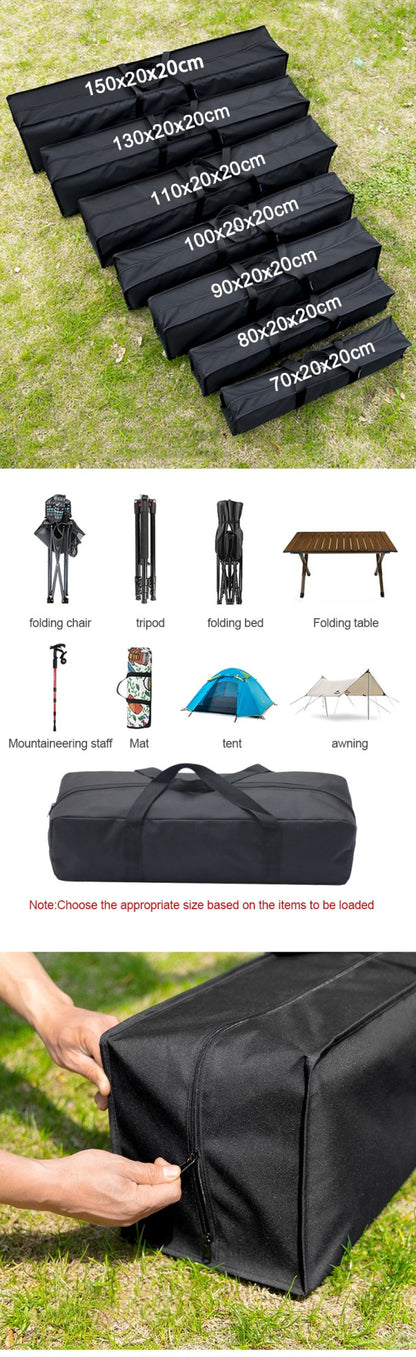Camping Canopy Pole Storage Bag Wear-Resistant Sundries Holder Large Capacity Multifunction with Handle for Storage Bag