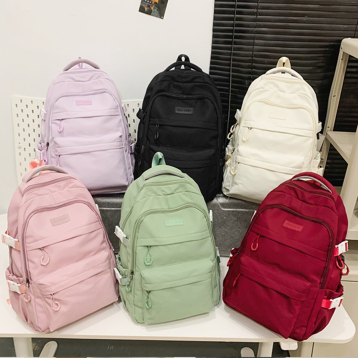 Mochila Escolar Unissex Nova Japonesa Simples de Estudante do Ensino Médio e Fundamental Mochila de Grande Capacidade