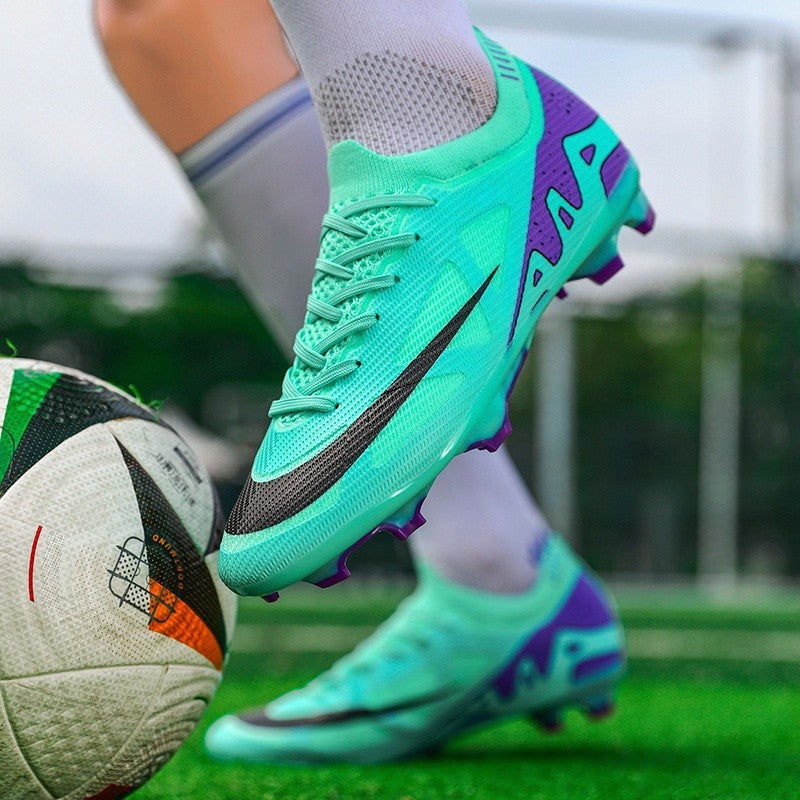 New Men Football Boots Match Indoor Long Spikes Ultralight Grass Cleats Breathable Soccer Shoes Sneakers Training Drop Shipping