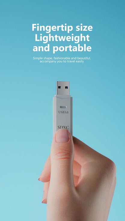 Leitor de cartão 2 em 1 USB 3.0 Leitor de cartão Micro TF SD Adaptador USB Leitor de cartão de alta velocidade Cartão de memória TF para acessórios de PC portátil