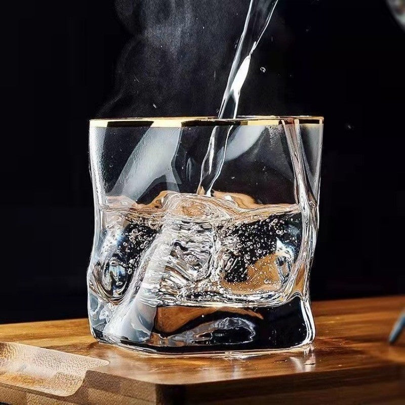 Copo de uísque cinza-fumaça 190ml, copo Old Fashioned de base pesada, conjunto de presente para bar, caneca de cerveja de cristal, direto da fábrica