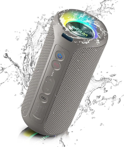 Caixas de Som Bluetooth Ortizan 40W, Graves Aprimorados, Alto-falante Sem Fio Portátil para Exterior, 30 Horas de Duração, À Prova D'água IP7, Alto-falante de Chuveiro Bluetooth 5.3