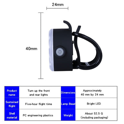 BUCKLOS Bike Lighting Front and Rear Lights Bicycle Lamp Led Cycling Light Bike Flashlight for Bicycle Front Taillight Lantern
