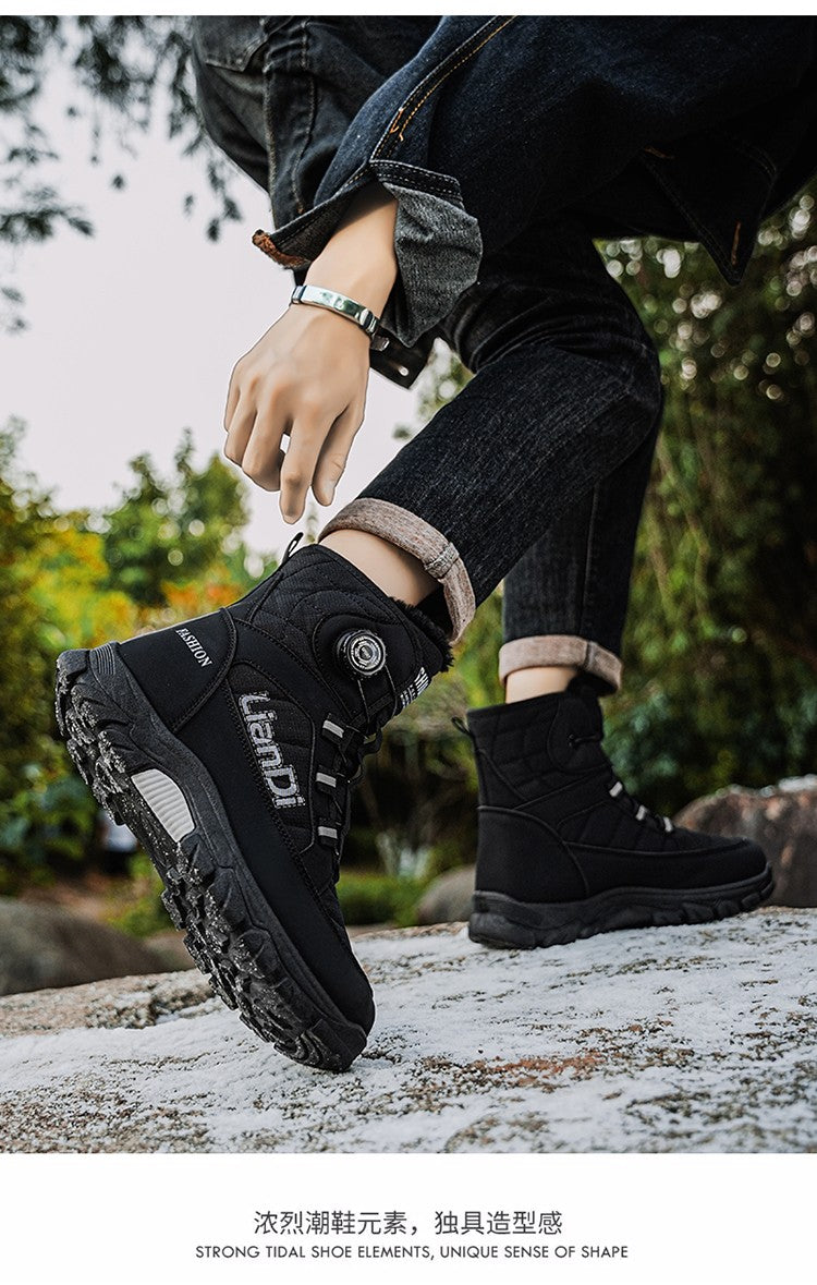 Men Top Quality Casual Snow Boots Waterproof Warm Winter Shoes Men Hiking Boots Outdoor Mountain Climbing Sneaker Man Trekking