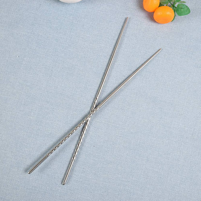 Varetas de Culinária Longas para Cozinha, Hashi de Metal, Utensílios de Cozinha, Hashi Doméstico, Prático