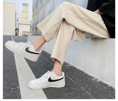 2025 Loose Men's Suit Solid Color Blazers Formal Office Pants Business Trousers Community Fashion Dress Korean Male Clothing X40