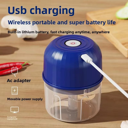 1 electric garlic puree machine 260ML garlic grinder onion chopper vegetable chili grinder household kitchen mixer