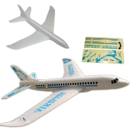Avião de espuma grande de 36cm x 48cm, planador de avião de arremesso manual, aviões de bolha EPP inerciais, brinquedos de lançamento ao ar livre para crianças e meninos de presente