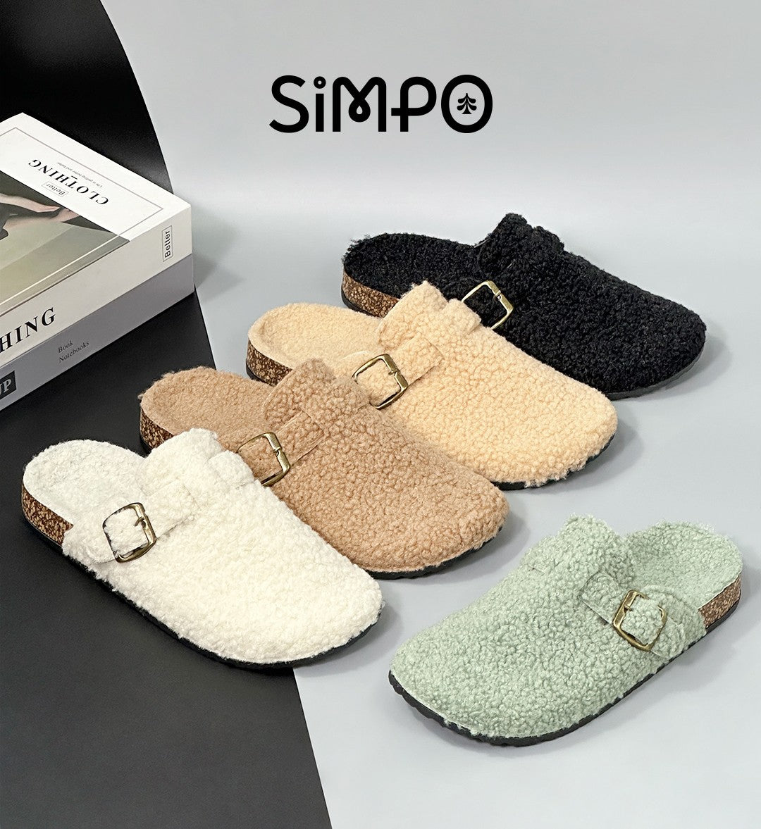 New Fall Winter Women And Men's Slippers With Plush Upper Indoor Outdoor Casual Sandals