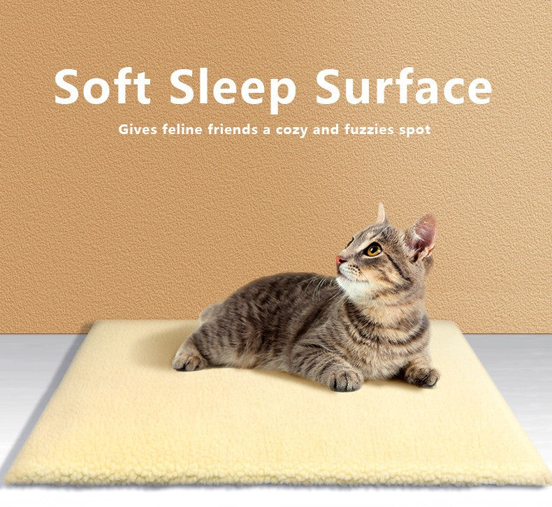 Cama para Gatos Autorrequecível Tapete Térmico Extrarrequentado para Cães e Gatos Almofada para Animais de Estimação com Capa Removível Base Antiderrapante Não Elétrico