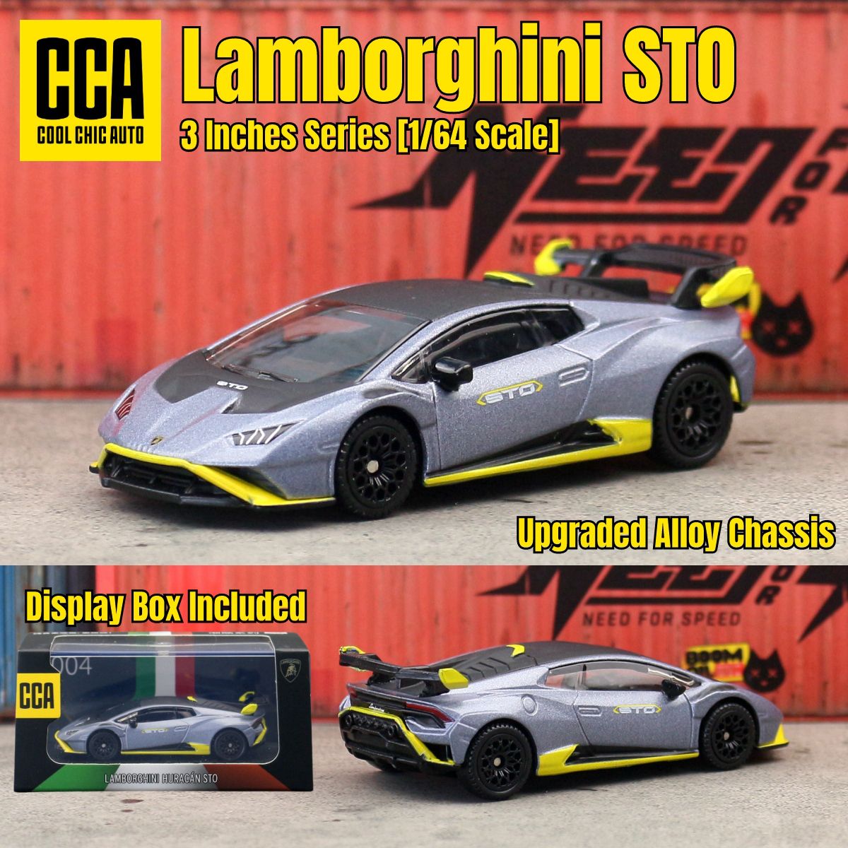CCA 1/64 Carrinho de Brinquedo Diecast Com Caixa de Exibição GULF BMW Volkswagen Lamborghini Chevrolet Ford Rodas Livres Coleção Miniatura
