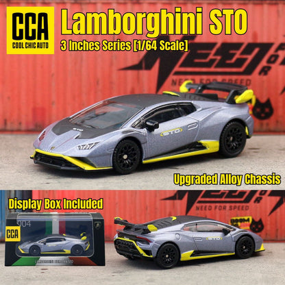 CCA 1/64 Carrinho de Brinquedo Diecast Com Caixa de Exibição GULF BMW Volkswagen Lamborghini Chevrolet Ford Rodas Livres Coleção Miniatura