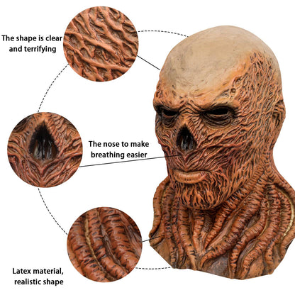 Vecna Strange Thing Mask Horror Devil Full Face Helmet Monster Latex Masks Halloween Carnival Party Costume Props Accessories