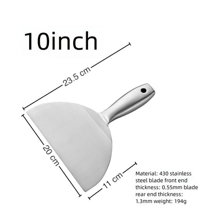 Espátula 1,5/2/3/4/5/6/8 polegadas, Raspador para Massa, Raspador de Tinta, Ferramenta Raspadora de Aço Inoxidável Polido