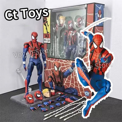 In Stock Ct Toys Spiderman Mafex 186 Scarlet Spider The Amazing Spider-Man Comic Ver Anime Action Figure Customized Gift Toys