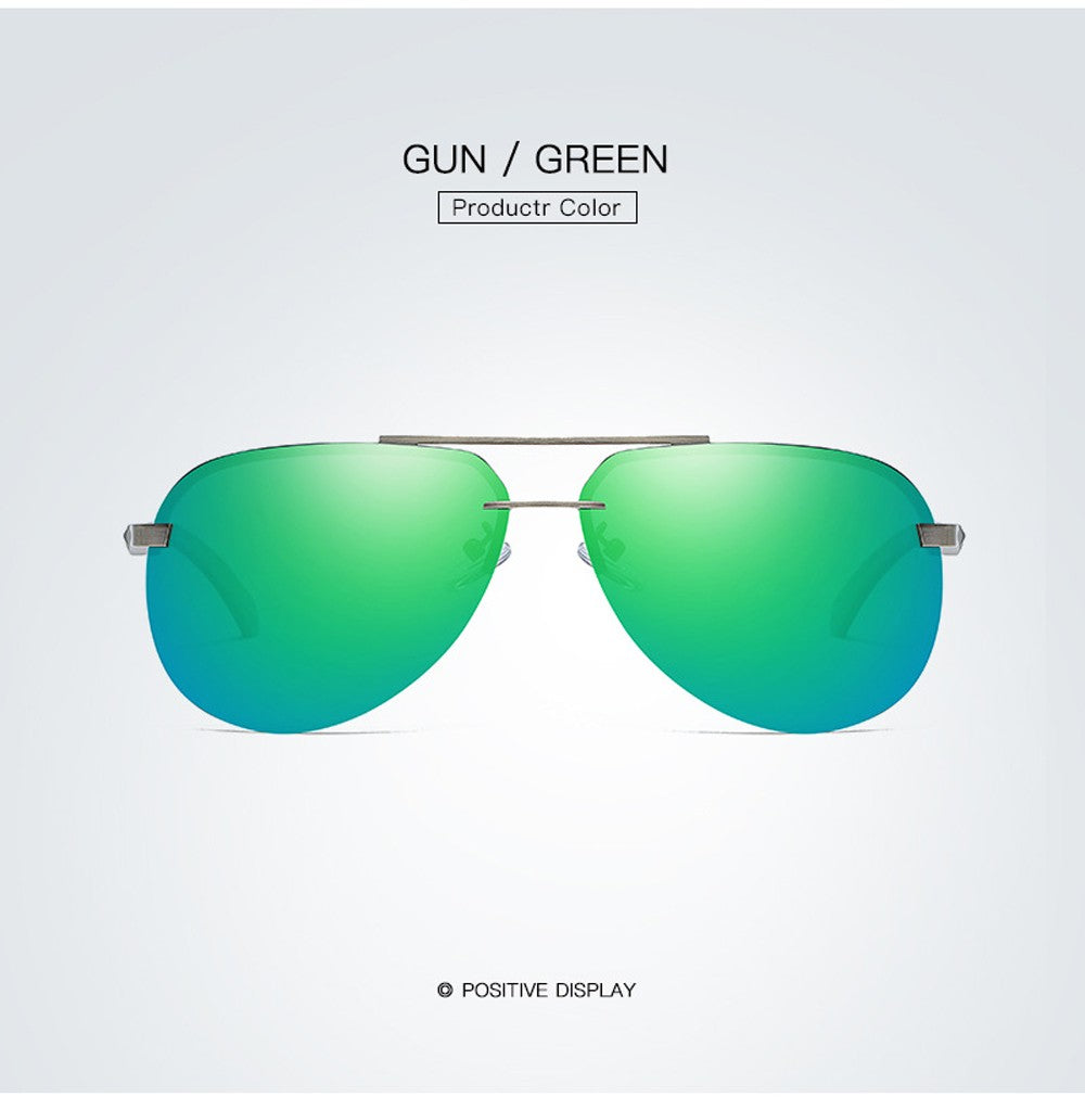 New Polarized Men Sunglasses Classic Driving Sun Glasses Metal Frame Mirror Lens Sunglasses Men/Women