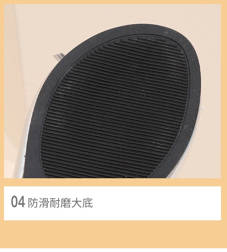 Elegant Girls Shoes Metal Colored Princess Casual Flats Soft Mary Jane Shoe Children Gold Silver Classic Ballet Flats Shoe 26-37