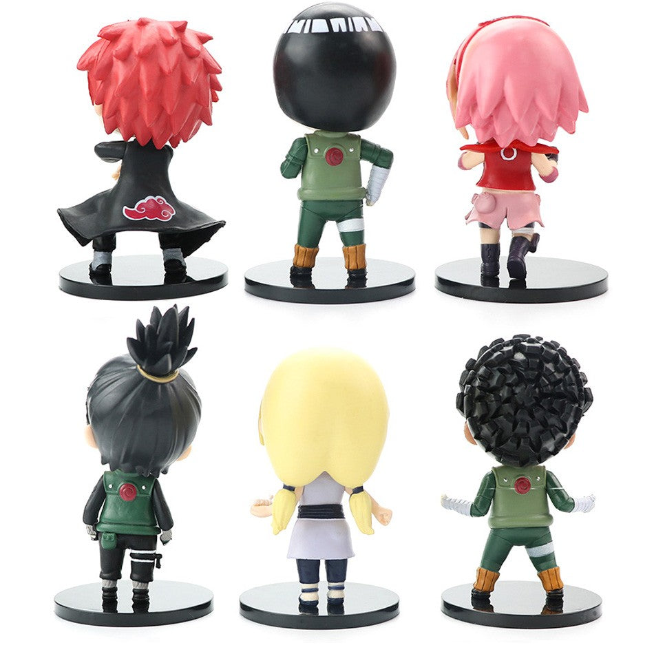 12 pçs/conjunto Anime Naruto Shippuden Hinata Sasuke Itachi Kakashi Gaara figura de anime Q versão PVC figuras brinquedos bonecas presente para crianças
