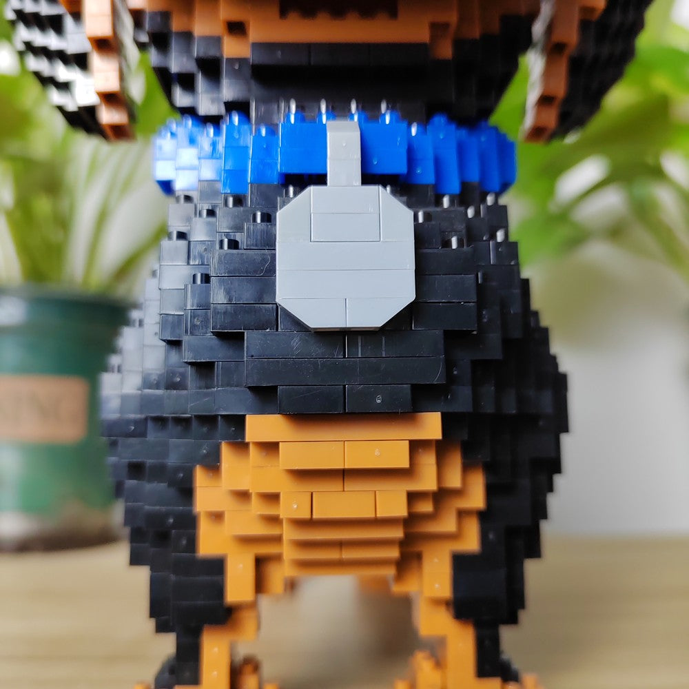 KNEW BUILT Modelo de Cachorro Dachshund Micro Mini Blocos de Construção Conjunto Brinquedos Educacionais Recreativos Presente para Amantes de Pets Peças de Decoração