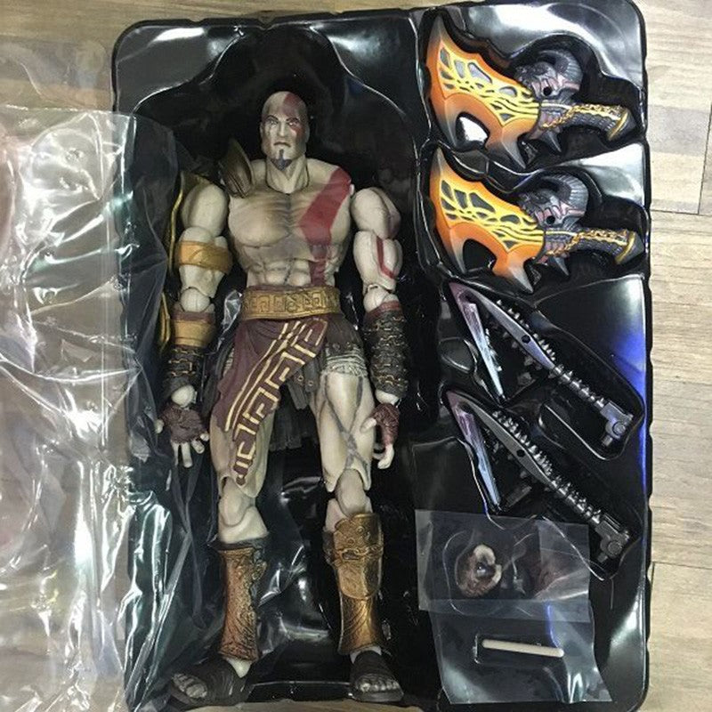 Play Arts Kai Boneco de Ação God of War Kratos Bonecos de Ação Modelo Colecionável Brinquedos Presentes Criativos Decoração de Quarto de Amigos Boneca