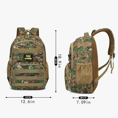 Camouflage large-capacity backpack - zipper closure, hiking, traveling, outdoor adventure backpack