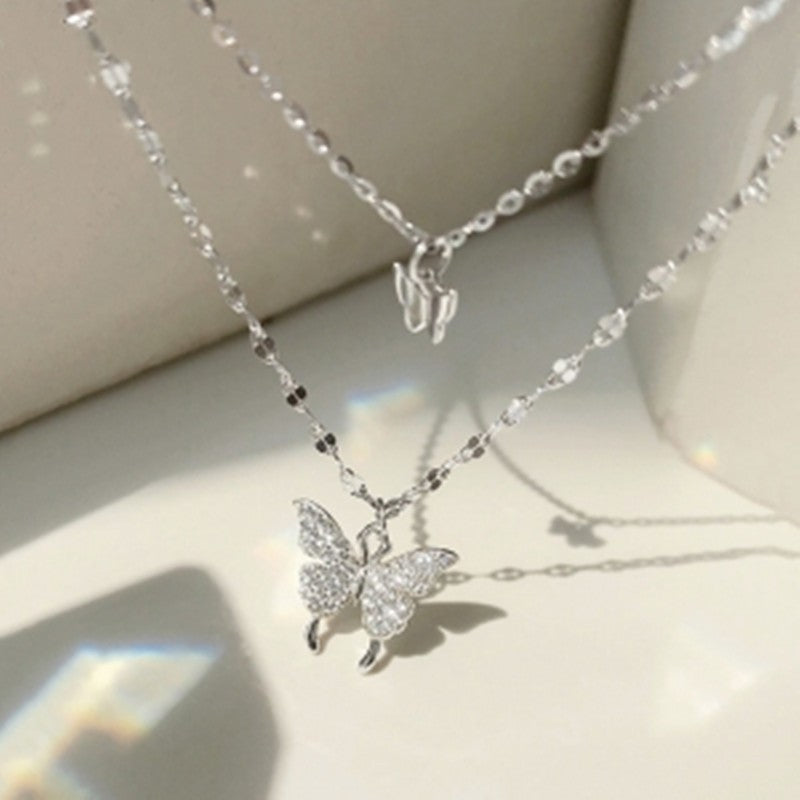Pulseira Estilo Simples Vendas Coração a Coração Combinando Dupla Pequena Pulseira de Coração Oco Moda 2024 Novo Temperamento