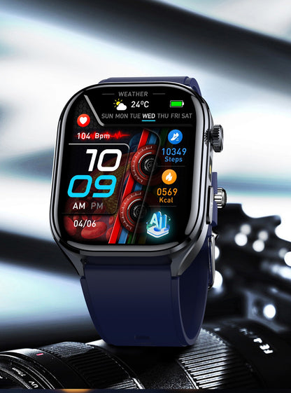 Smartwatches 2025: Novo ECG+PPG, relógio feminino e masculino, ácido úrico, pressão arterial, oxigênio no sangue, análise corporal, gordura corporal, chamadas BT, lanterna de LED.