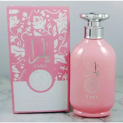 Lattafa Yara Eau de Parfum Female Spray 100ml Original Arab Perfumes Lasting Floral Fruity Pheromones Perfume Makeup 3.4 Ounce
