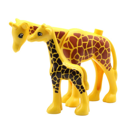 Grandes Blocos de Montar Animais Acessórios Compatíveis com Conjuntos de Tijolos de Zoo Dinossauro Criatividade Brinquedos DIY para Crianças Presente
