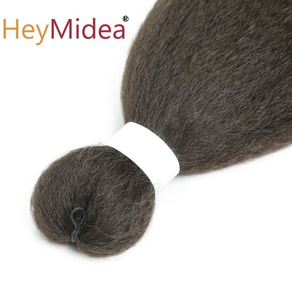 Cabelo sintético Vixen Bundles para crochê 26 polegadas, DIY, pré-esticado, extensões de cabelo para tranças, Kanekalon, pacotes de cabelo Yaki liso para rabo de cavalo