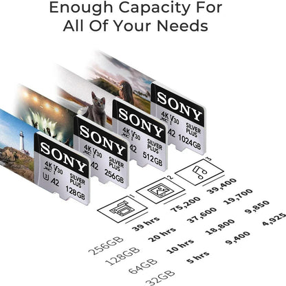 SONY Original Micro SD Card 512GB Memory Card UP TO 100MB/s C10 U3 Flash Memory Card Micro Tarjeta SD Free Adapter