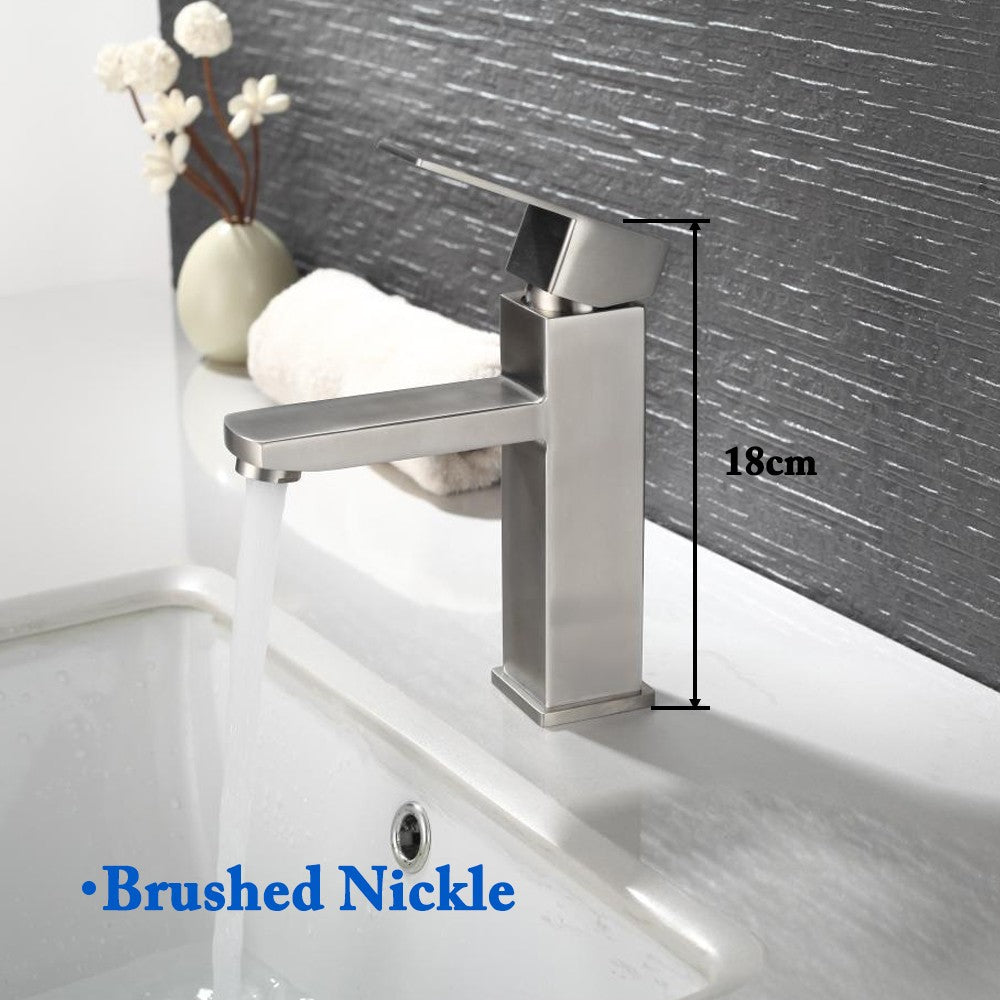 Bathroom Faucets Hot and Cold Mixer Faucets Vanity Bathroom Kitchen Deck Mounted Bathroom Sink Faucets?hose not include?