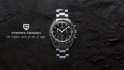 2025 New PAGANI DESIGN Mens Watches Top Brand Luxury Automatic Quartz Chronograph Waterproof Sport Stainless Steel Clock Relogio