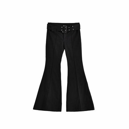 Women's Black Jeans Flare Pants Y2k Retro Emo 2000s Streetwear Fashion Trousers Harajuku Wide Yoga Pants 90s Aesthetic Clothes