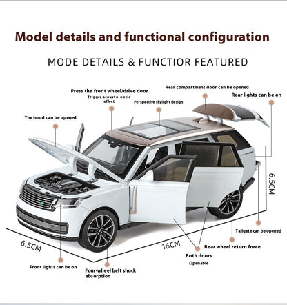 1:32 Land Rover Range Rover SV2022 SUV Diecast Alloy Model Computer Desktop Ornaments Miniatures Model Present for Childrens