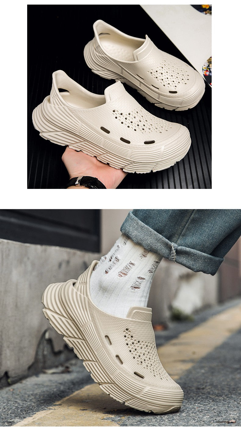 Summer Sandals Men Beach Slipper Platform Soft Sole Waterproof Anti-Slip Sandals Water Shoes Outdoor Sport Hollow out Men Shoes