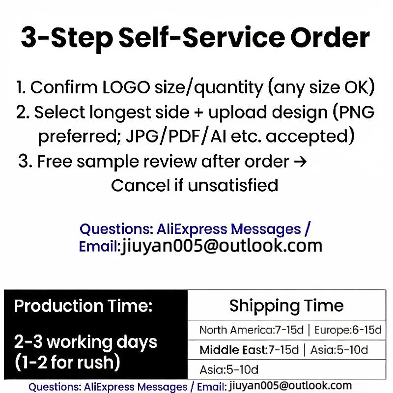 50pcs Sticker Personalized Logo Custom Stickers 3D Transfer Stickers Wedding Labels UV DTF Customized Waterproof Company Brand